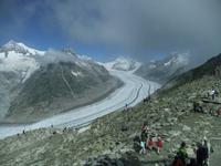 Blick zum Aletschgletscher