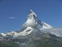 Blick aus der Gornergratbahn zum Matterhorn