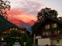 Alpenglühen in Flüeli Ranft