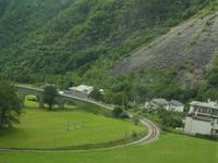 im Bernina Express --Kreisviadukt bei Brusio 