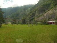 im Bernina Express --Kreisviadukt bei Brusio 