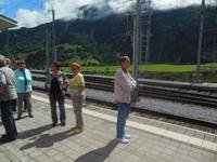 Kurzer Ausstieg im Glacier Express 