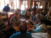 im Hotel National in Zermatt beim Willkommensdrink 