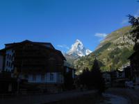 Matterhorn von Zermatt Dorf aus 