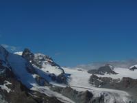 oben auf derm Gornergrat - Blick auf Grenz-und Gornergratgletscher 