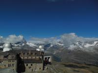 oben auf derm Gornergrat mit Blick auf 29 Viertausender 