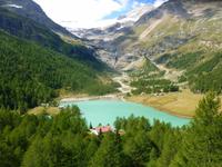 Fahrtimpressionen Bernina-Express (Palü-See)