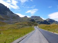 Julier-Passstrasse in Richtung Bivio