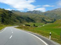 Julier-Passstrasse in Richtung Bivio