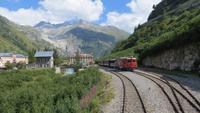 129 Fahrt mit der Furka-Dampfbahn - Gletsch