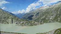 155 Fahrt über den Grimsel-Pass - Blick zum Grimsel-Hospiz