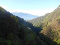 Verzasca-Tal - Blick von der Staumauer zum Lago Maggiore