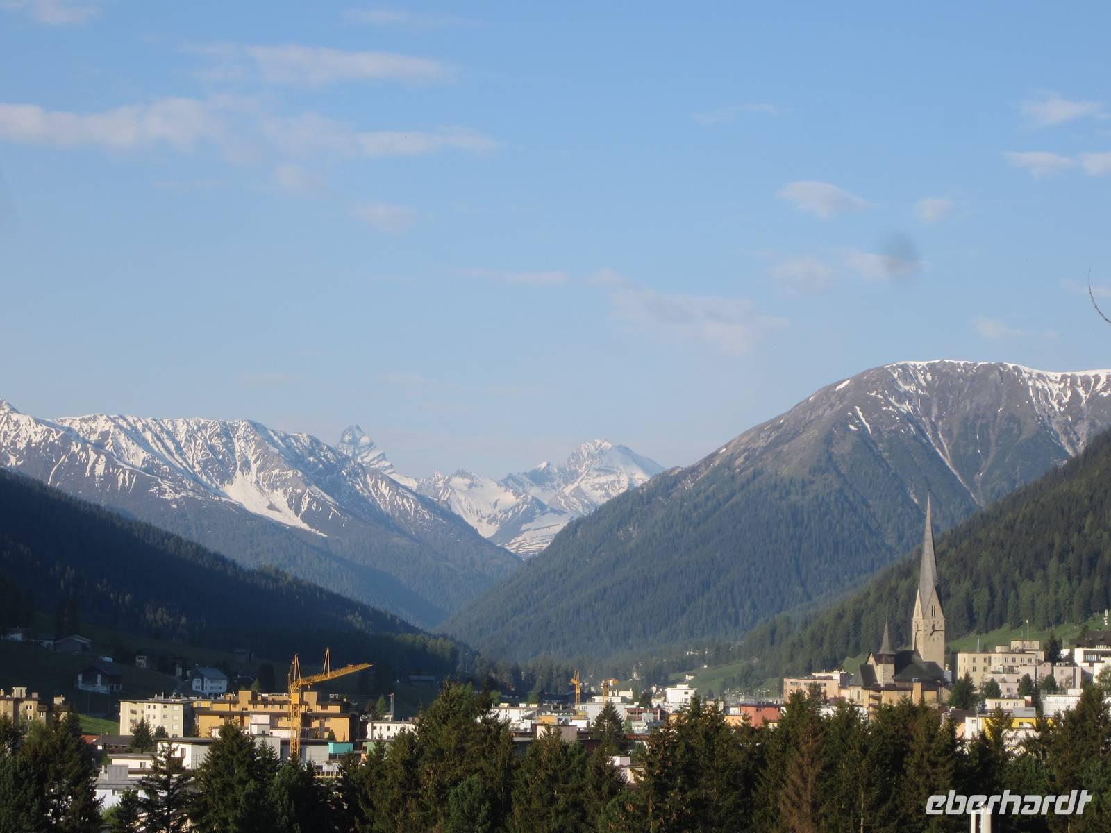 Blick auf Davos