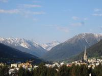 Blick auf Davos