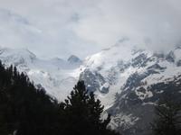 Blick auf das Berninamassiv