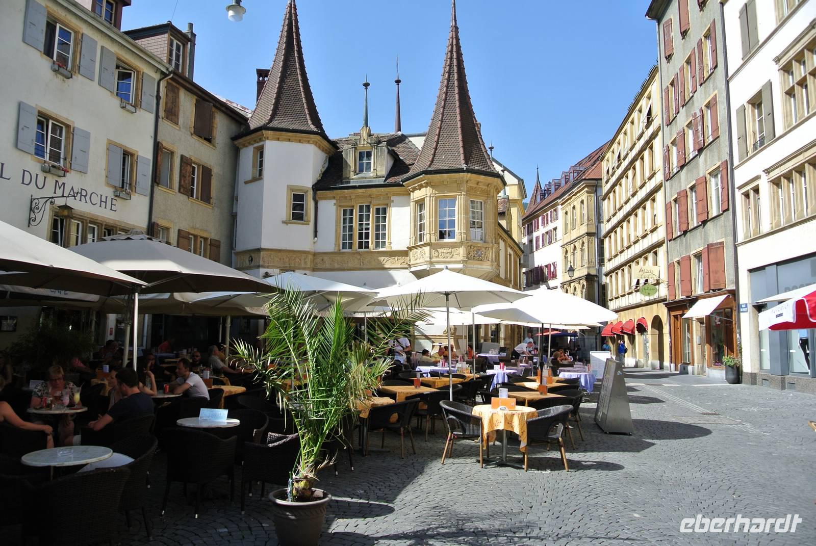 Fußgängerzone in Neuchatel