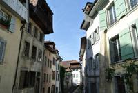 Eine typische Gasse in Estavayer le Lac