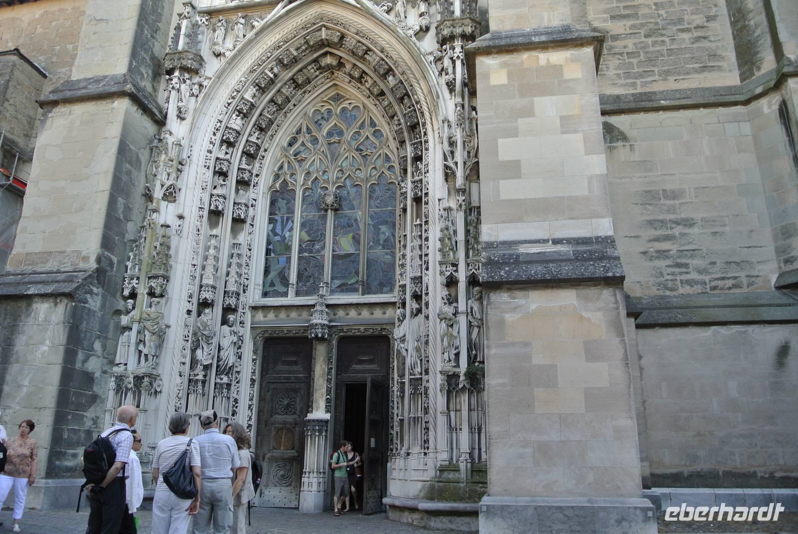 Das Portal der Kathedrale von Lausanne 