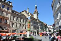 Der Marktplatz von Lausanne 