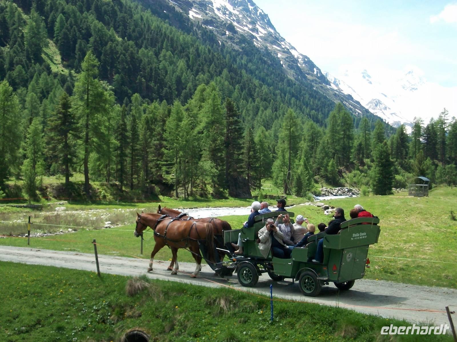 Pferdekutschfahrt ins Val Roseg