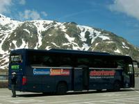 Unser Reisebus am Grimselpass