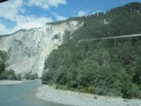 Fahrt mit dem Glacier-Express von Filisur nach Zermatt, Rheinschlucht