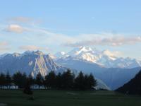 Blick vom Hote aif die Mischabelgruppe