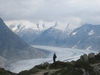 Blick auf den Aletschgletscher
