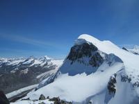 Fahrt zum Kleinen Matterhorn, Blick auf das Breithorn