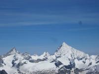 Fahrt zum Kleinen Matterhorn, Blick auf das Breithorn