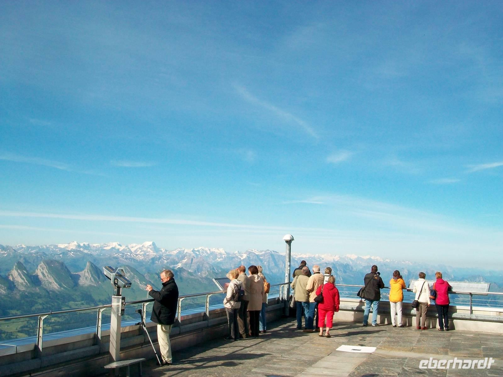 Eberhardt- Reisegruppe auf dem Säntis