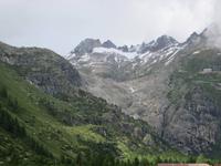 158 Blick zum Rhonegletscher in Gletsch