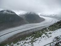 Blick auf den Aletschgletscher