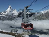 Von Blauherd geht es weiter mit der Kabinenbahn zum Rothorn