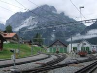 Am Bahnhof in Grindelwald-Grund