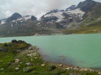Fahrtimpressionen mit dem Bernina-Express (Lago Bianco)