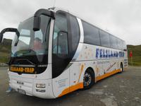 unser Reisebus auf dem Bernina-Pass