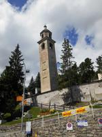 Engadin-Rundfahrt (Schiefer Turm in St. Moritz)
