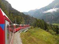 Fahrtimpressionen mit dem Bernina-Express