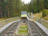 Fahrt mit der Schatzalpbahn in Davos