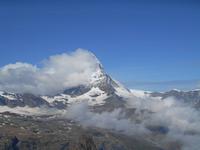 Ausblick vom Gornergrat auf das Matterhorn