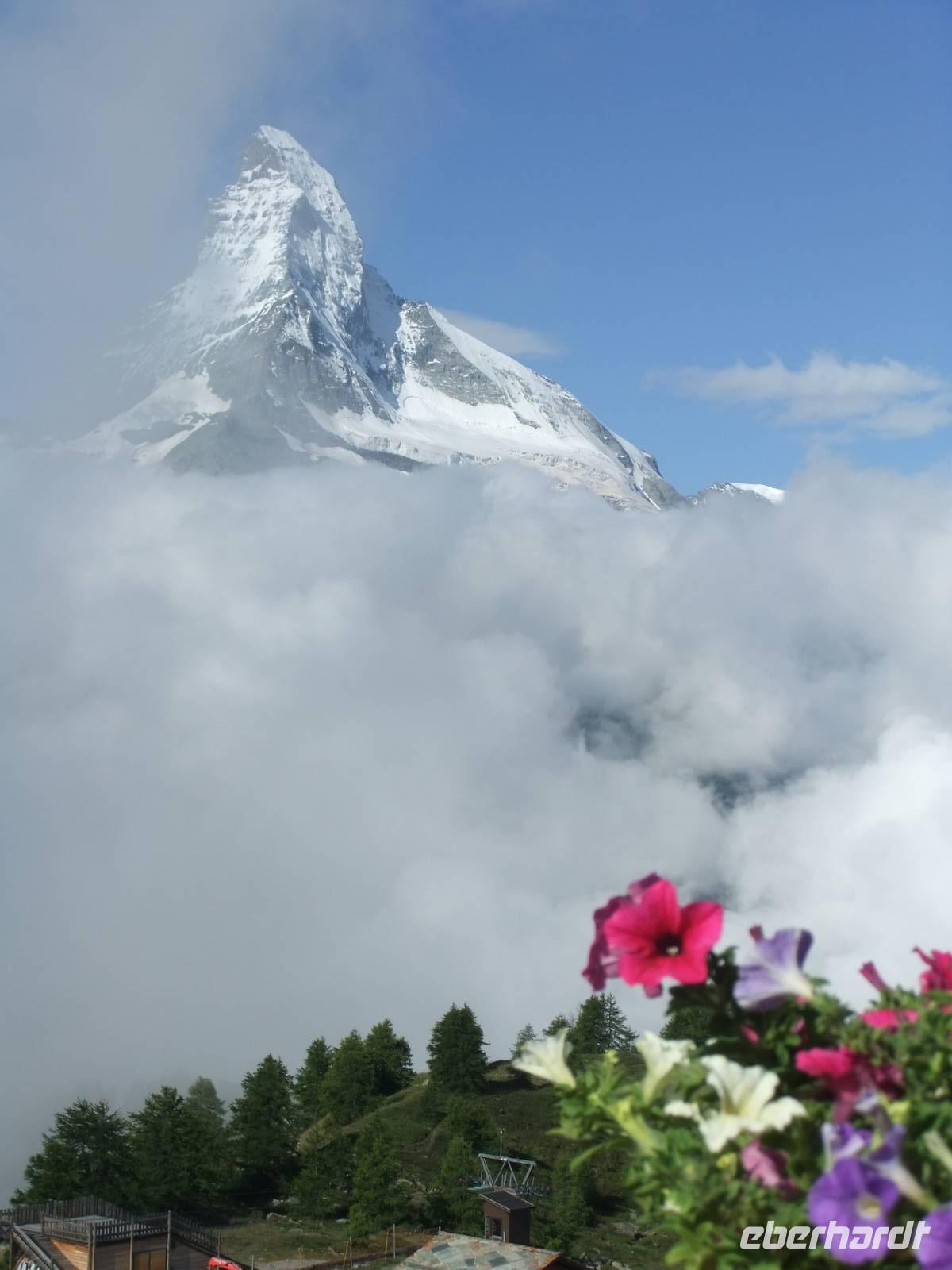 Blick vom Rothorn zum Matterhorn
