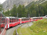 Fahrt mit dem Bernina-Express