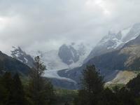 Fahrt mit dem Bernina-Express (Morteratsch-Gletscher)