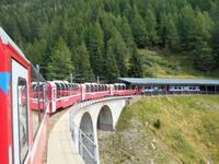 Fahrt mit dem Bernina-Express