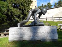 Engadin-Rundfahrt (Cresta-Denkmal in St. Moritz)