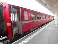 Bahnhof in Davos-Platz (Fahrt mit dem Regionalzug nach Filisur)