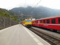 Bahnhof in Filisur (Abfahrt mit dem Glacier-Express)