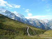 Herrlicher Blick aus dem Zug zum Jungfraumassiv