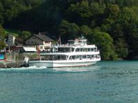 Verfolgung unseres Schiffes am Thuner See